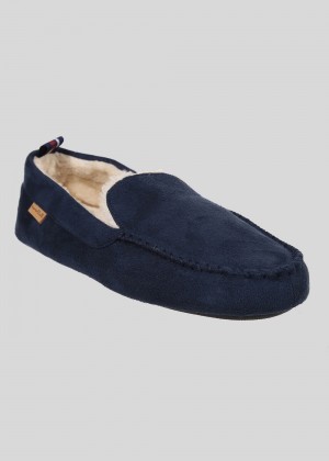 Slipper Ben Sherman Casa Cartegena Moccasin σκουρο μπλε | ZHE-072865