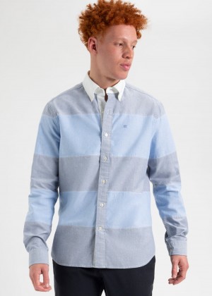 πουκαμισα Ben Sherman Brighton Oxford Garment Dye Rugby μπλε | GDK-256380