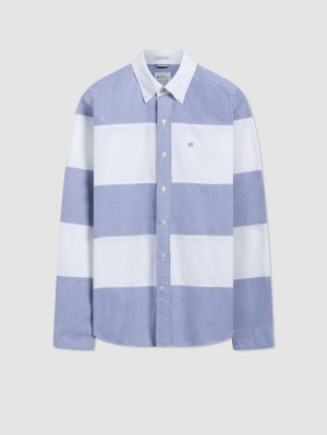 πουκαμισα Ben Sherman Brighton Oxford Organic Garment Dye Rugby σκουρο μπλε | BSZ-973564