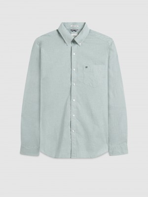 πουκαμισα Ben Sherman Brighton Oxford Organic Green πρασινο | NBH-817052