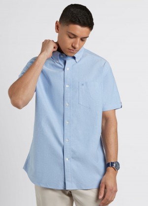 πουκαμισα Ben Sherman Brighton Oxford Organic μπλε | LVN-164358