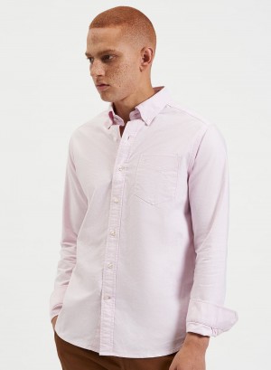 πουκαμισα Ben Sherman Brighton Oxford Organic ροζ | ZVE-695043