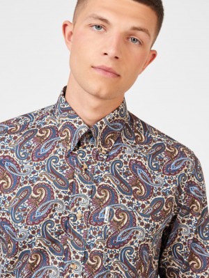 πουκαμισα Ben Sherman Signature Paisley Πολύχρωμο | RWG-342095