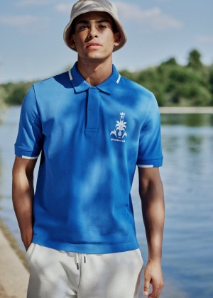 μπλουζακια πολο Ben Sherman B by Ben Sherman Sports Club Embroidered μπλε | RWB-653219