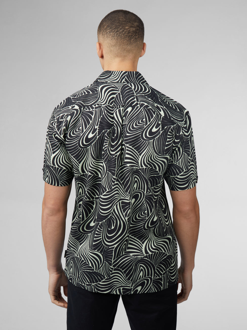 πουκαμισα Ben Sherman B by Ben Sherman Psychedelic Swirl Print μεντα | UNQ-249175