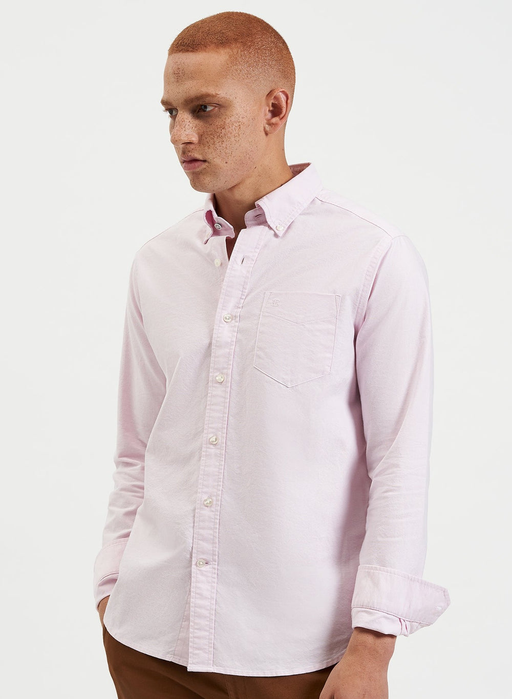 πουκαμισα Ben Sherman Brighton Oxford Organic ροζ | ZVE-695043