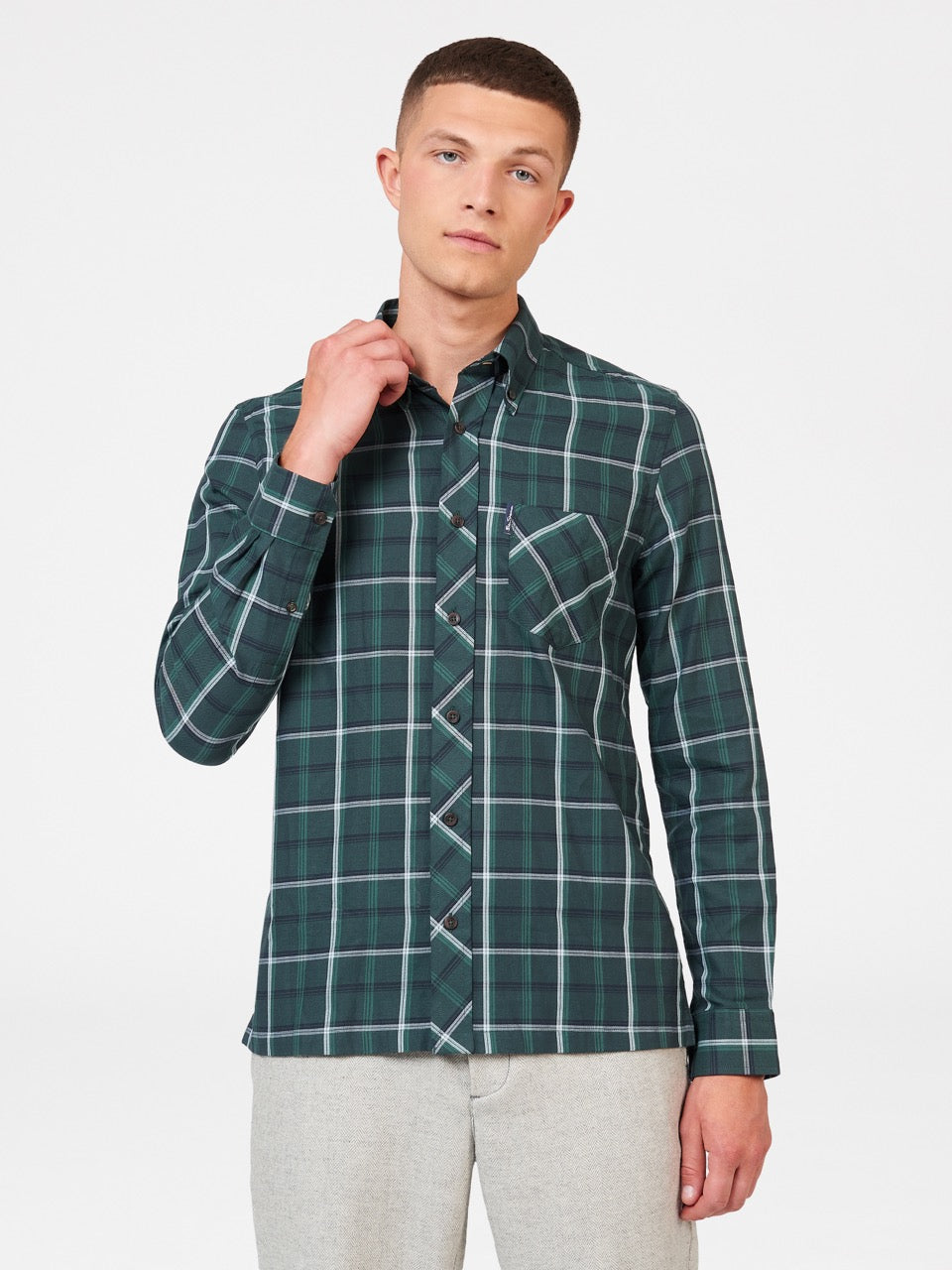 πουκαμισα Ben Sherman Grid Check πρασινο | BYW-391420