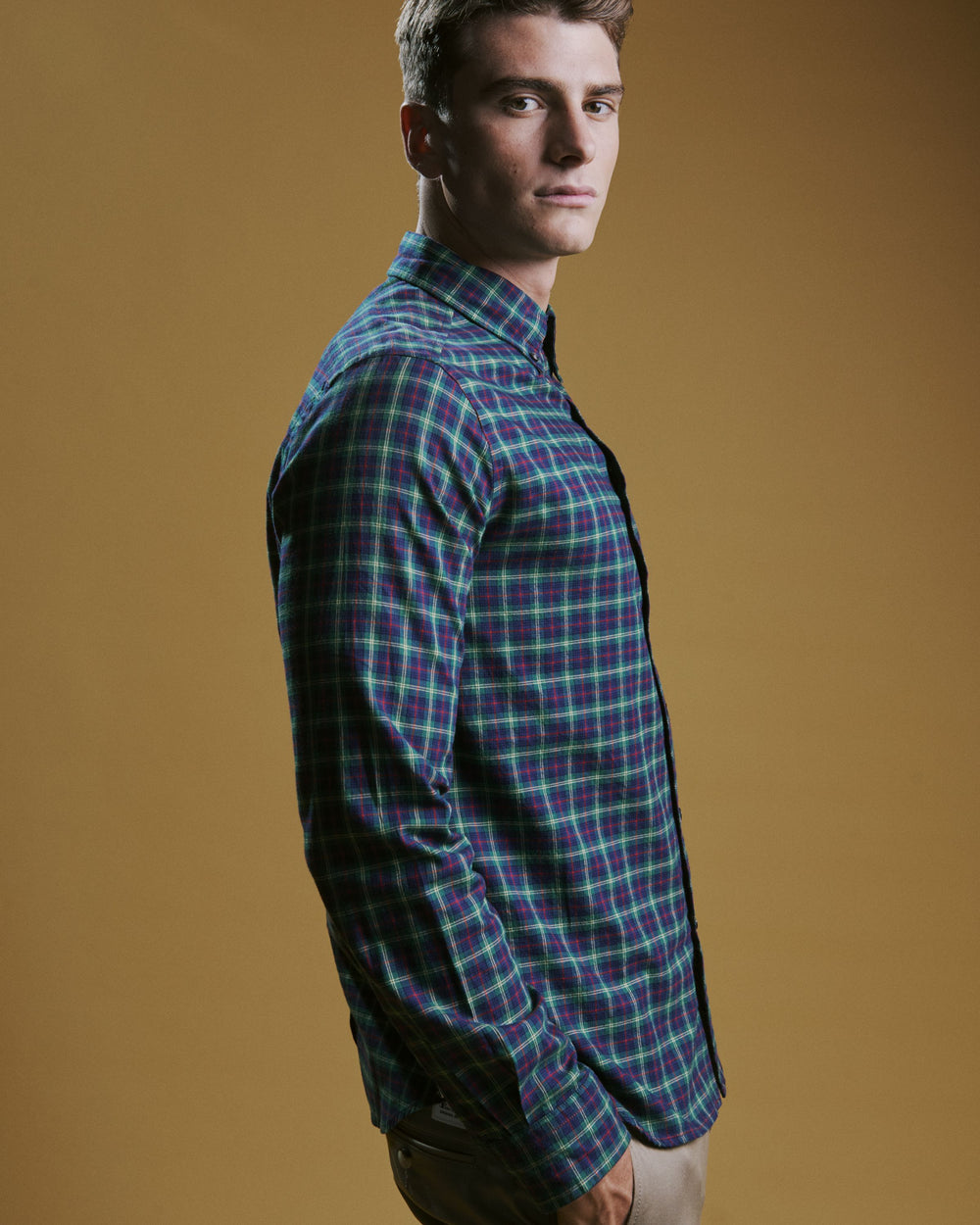 πουκαμισα Ben Sherman House Tartan Twill πρασινο | QGY-543267