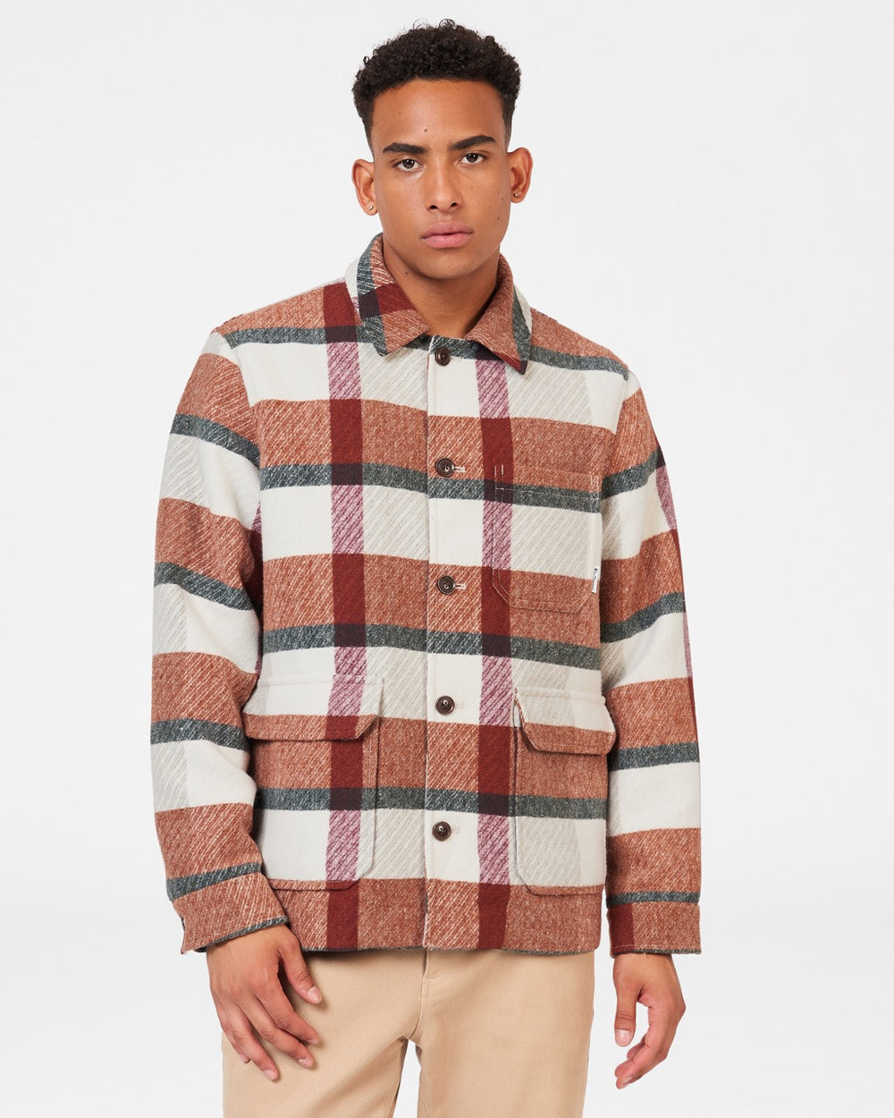 Μπουφαν Ben Sherman Plaid πορτοκαλι | QKX-389706