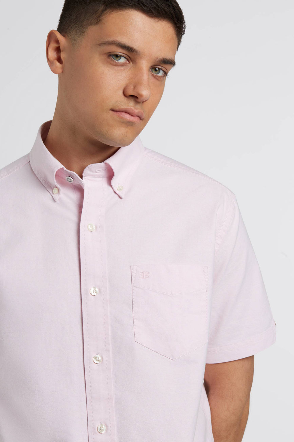 πουκαμισα Ben Sherman Short Sleeve Brighton Oxford Organic ροζ | LSW-130792