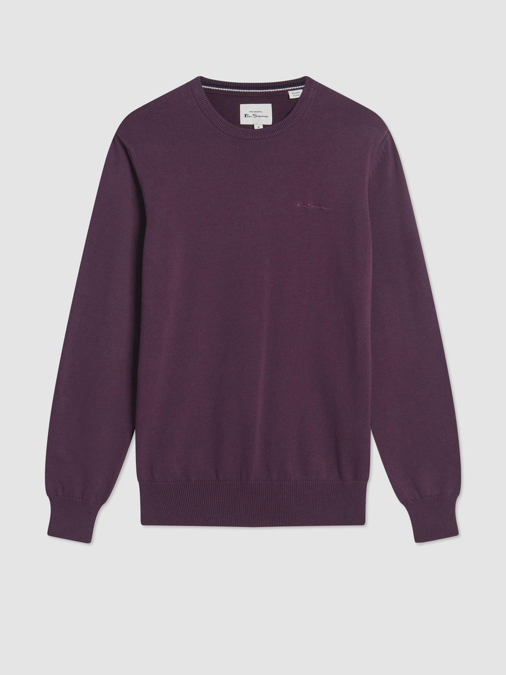 πλεκτά Ben Sherman Signature Crewneck μωβ | QFG-086235