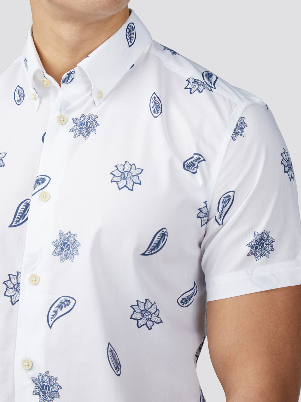 πουκαμισα Ben Sherman Signature Floral ασπρα | SRX-135279