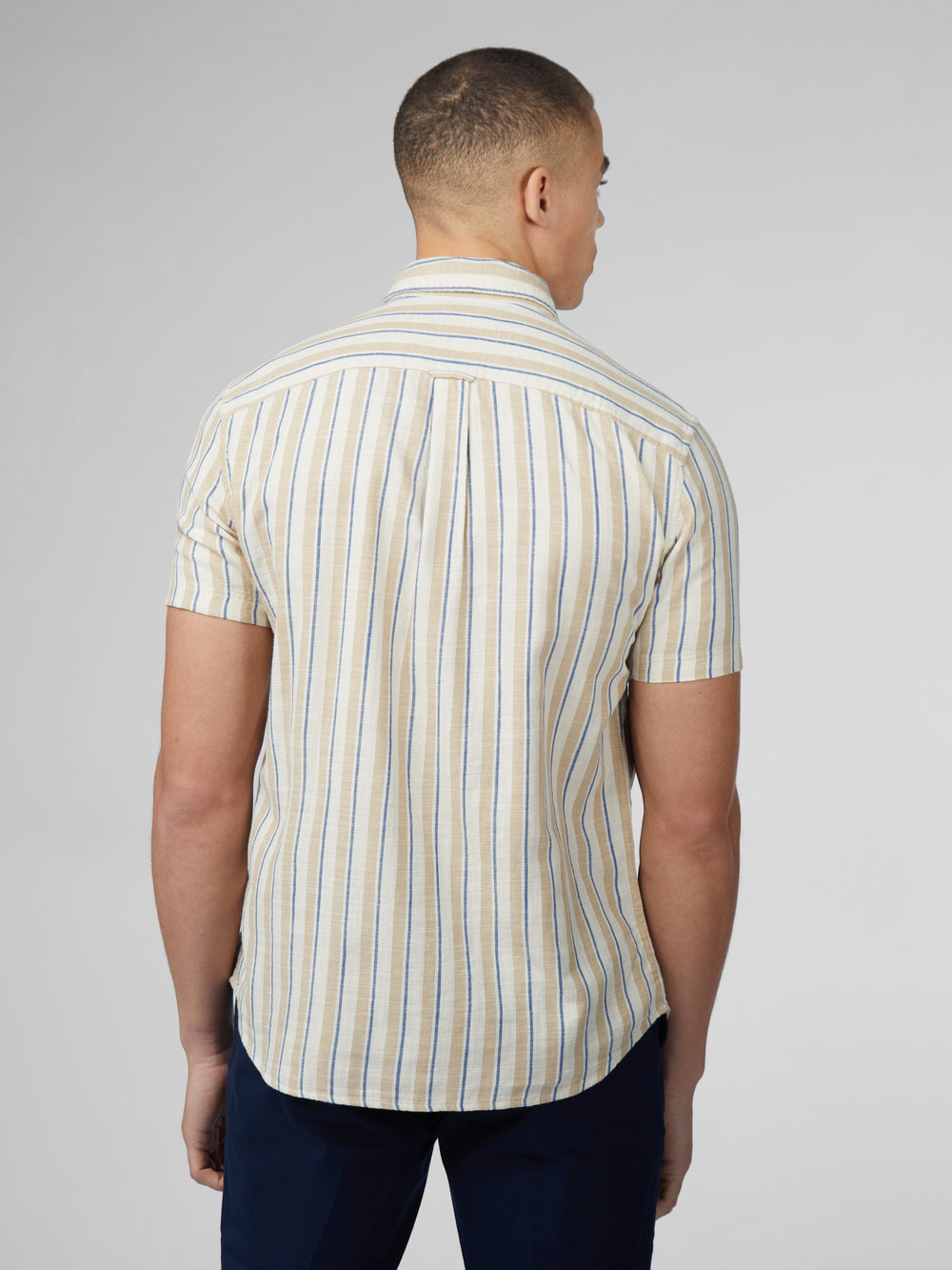 πουκαμισα Ben Sherman Signature Mod Stripe ασπρα | NSD-576938