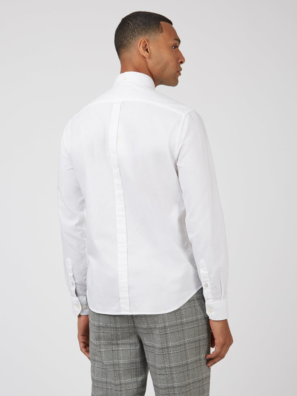 πουκαμισα Ben Sherman Signature Organic Long-Sleeve Oxford ασπρα | VOS-280914