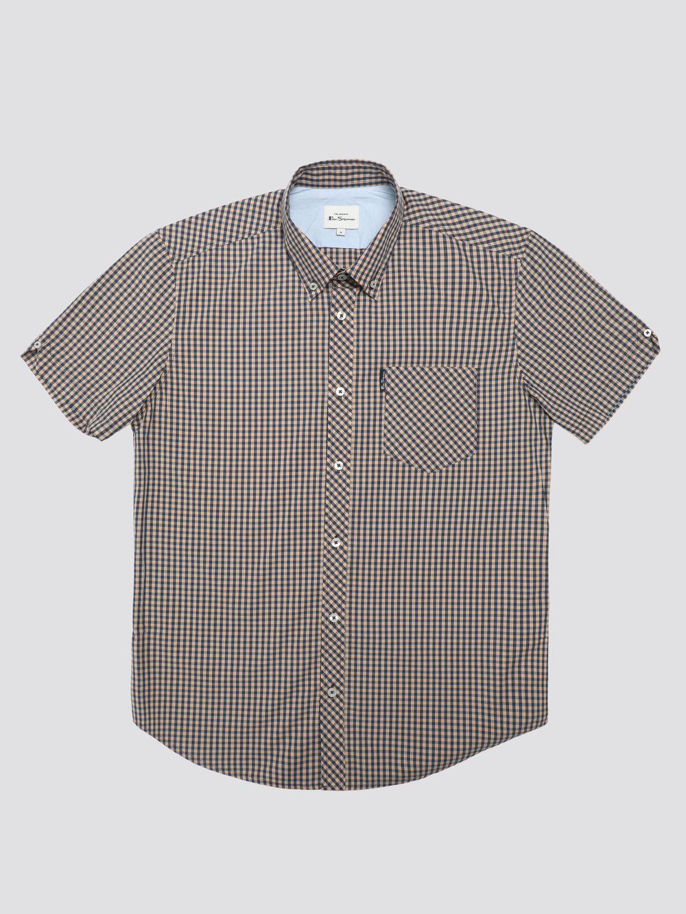 πουκαμισα Ben Sherman Signature Short Sleeve Gingham χαλκός πορτοκαλι | CXO-398725