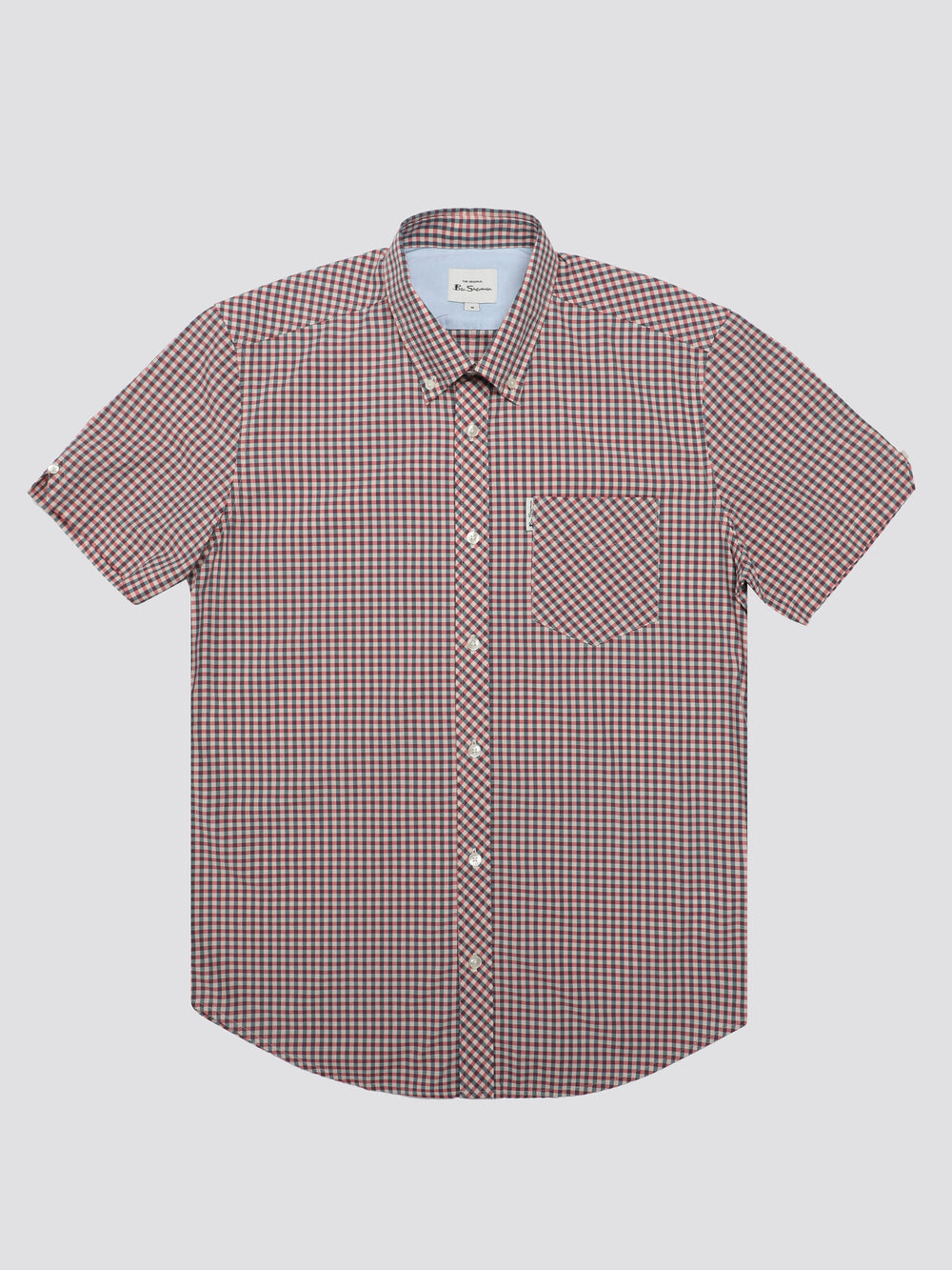 πουκαμισα Ben Sherman Signature Short Sleeve Gingham κοκκινα ασπρα | AIX-760128