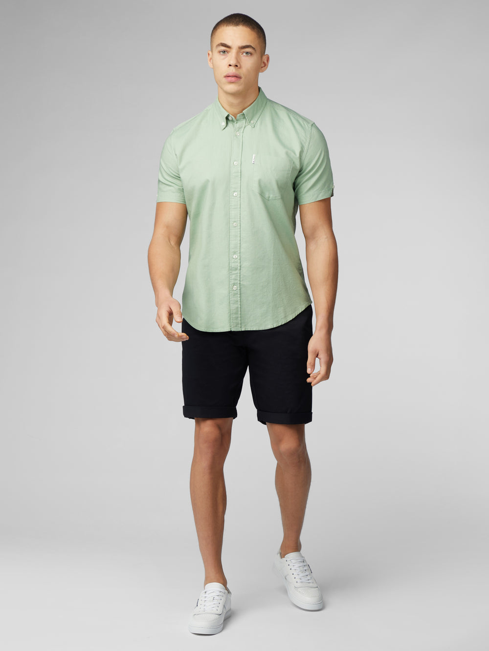 πουκαμισα Ben Sherman Signature Short Sleeve Oxford πρασινο | YSW-417038