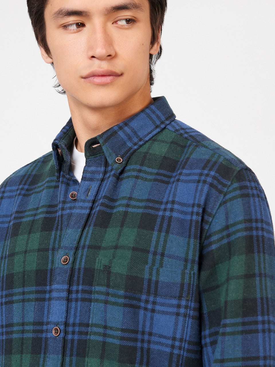 πουκαμισα Ben Sherman Signature Tartan Check πρασινο | QMR-892316