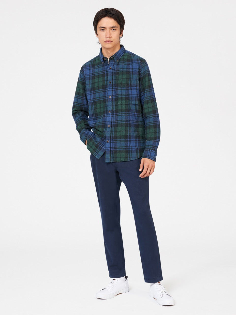 πουκαμισα Ben Sherman Signature Tartan Check πρασινο | QMR-892316