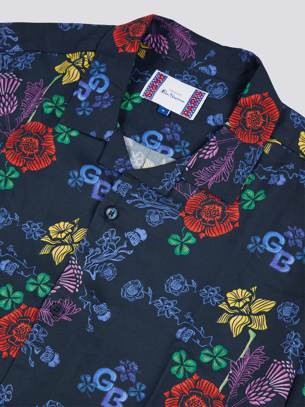 πουκαμισα Ben Sherman Team GB Floral σκουρο μπλε | CZS-256947