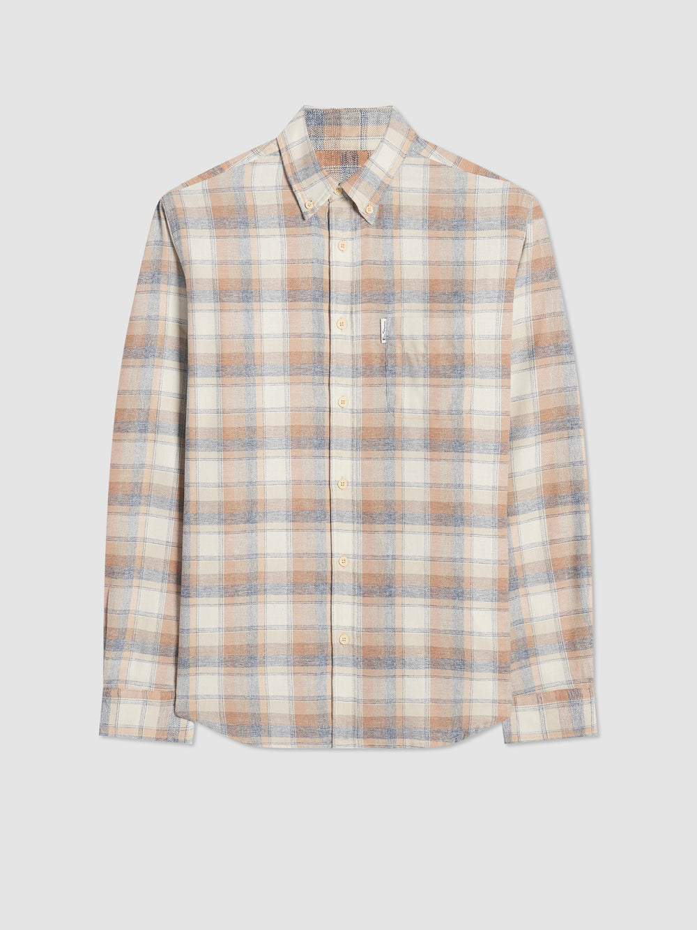 πουκαμισα Ben Sherman Twisted Yarn Check καφε | URK-495283