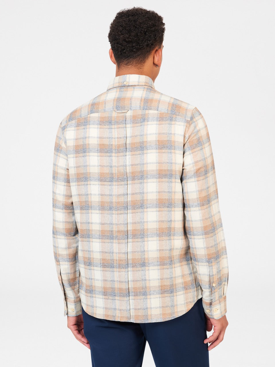 πουκαμισα Ben Sherman Twisted Yarn Check καφε | URK-495283