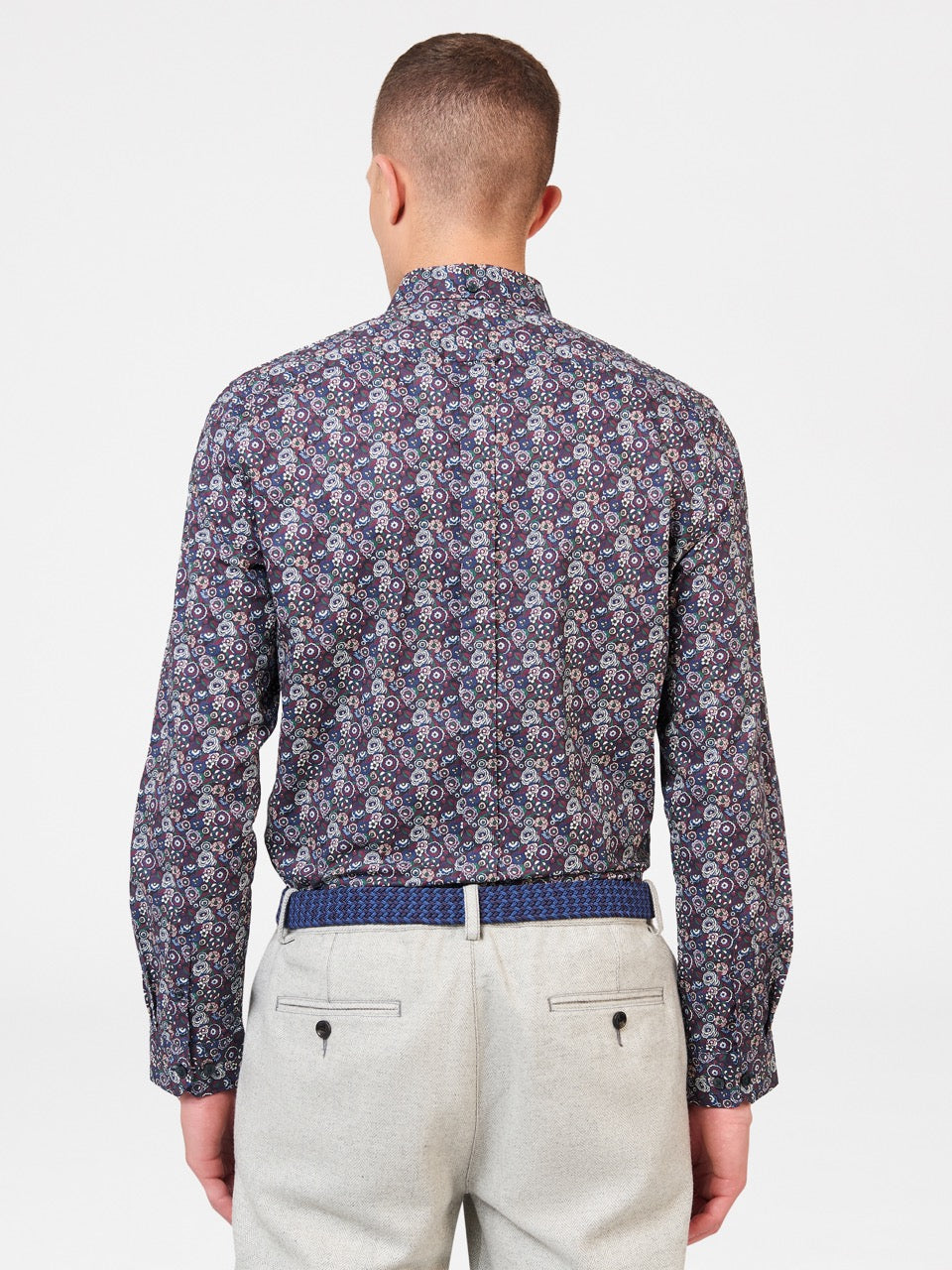 πουκαμισα Ben Sherman Winter Floral μωβ | NSO-739284