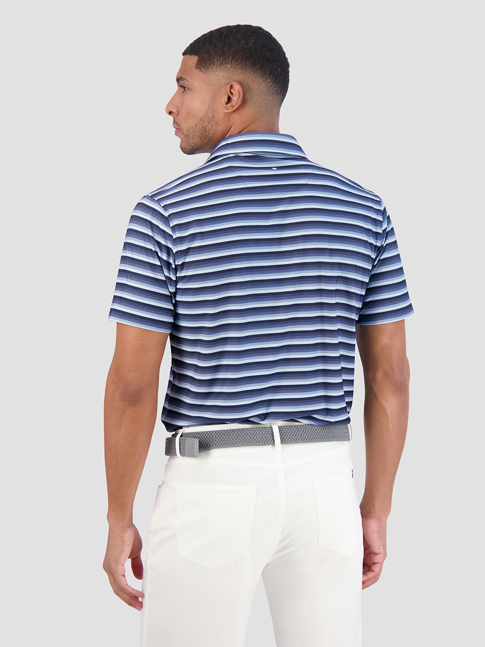 μπλουζακια πολο Ben Sherman Multi Stripe Tech Jersey Sports Fit σκουρο μπλε | RSE-491053